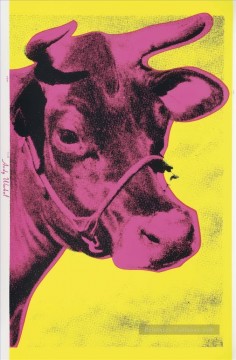 Vache 3 Andy Warhol Peinture à l'huile